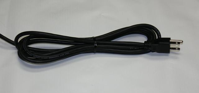 A photo of the standard household power cord that you use to plug in your whole house fan.