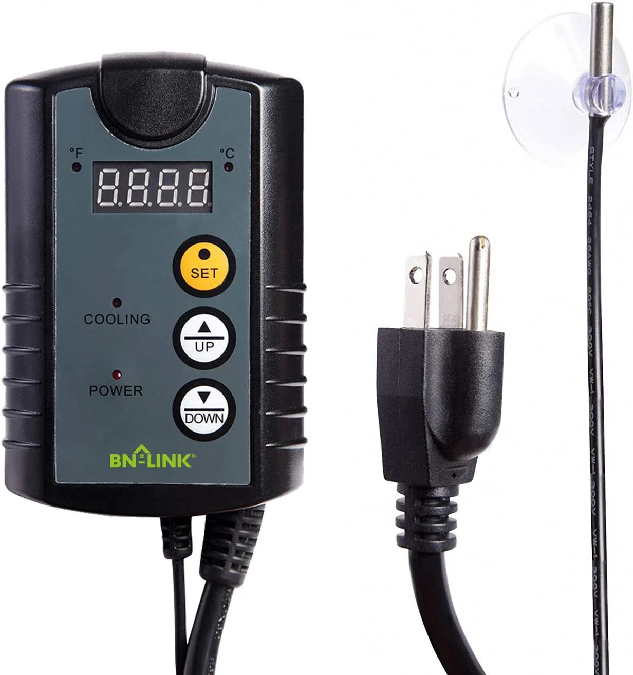 A photo of the adjustable thermostat available with the CentricAir Attic Fan.